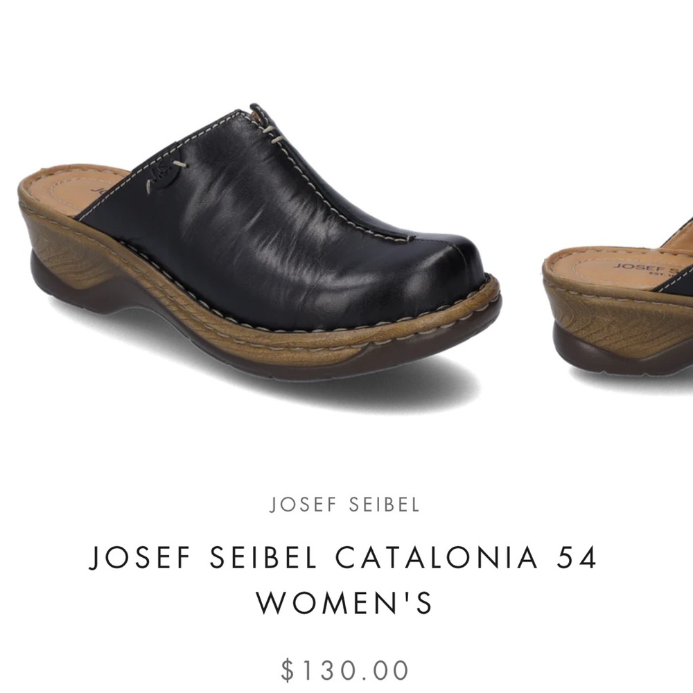 Josef Seibel Catalonia 54 Women's Black Clogs